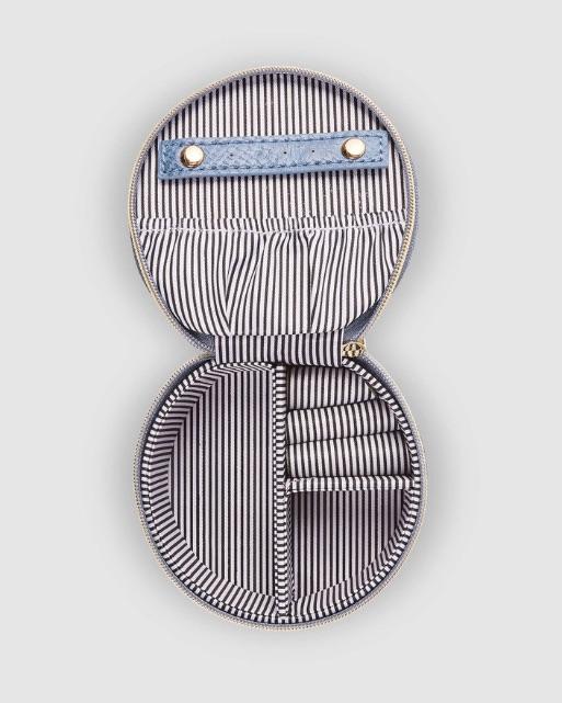 LOUENHIDE Sisco Lizard Jewellery Box - Denim Jewellery Box - Zabecca Living