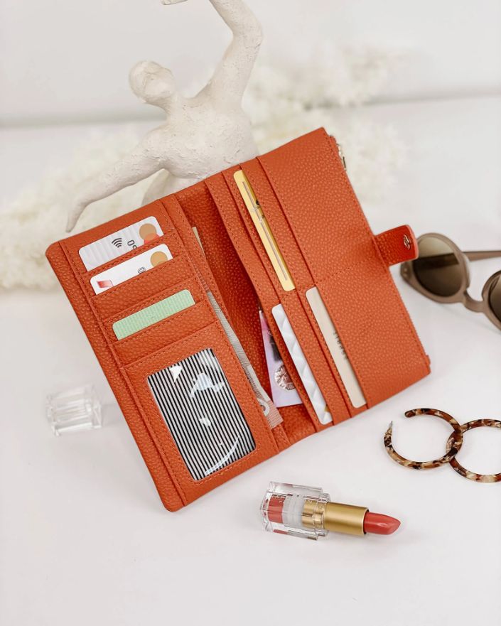 LOUENHIDE Stella Wallet - Tangerine WALLET - Zabecca Living