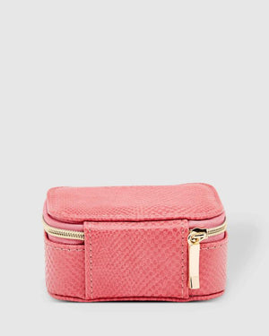 LOUENHIDE Suzie Lizard Jewellery Box - Dark Blush Jewellery Box - Zabecca Living