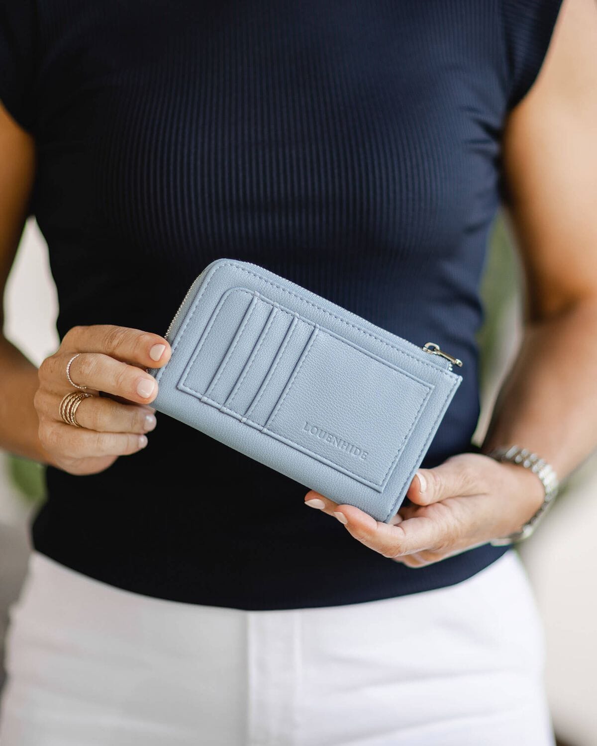 LOUENHIDE Tyra Cardholder - Chambray WALLET - Zabecca Living