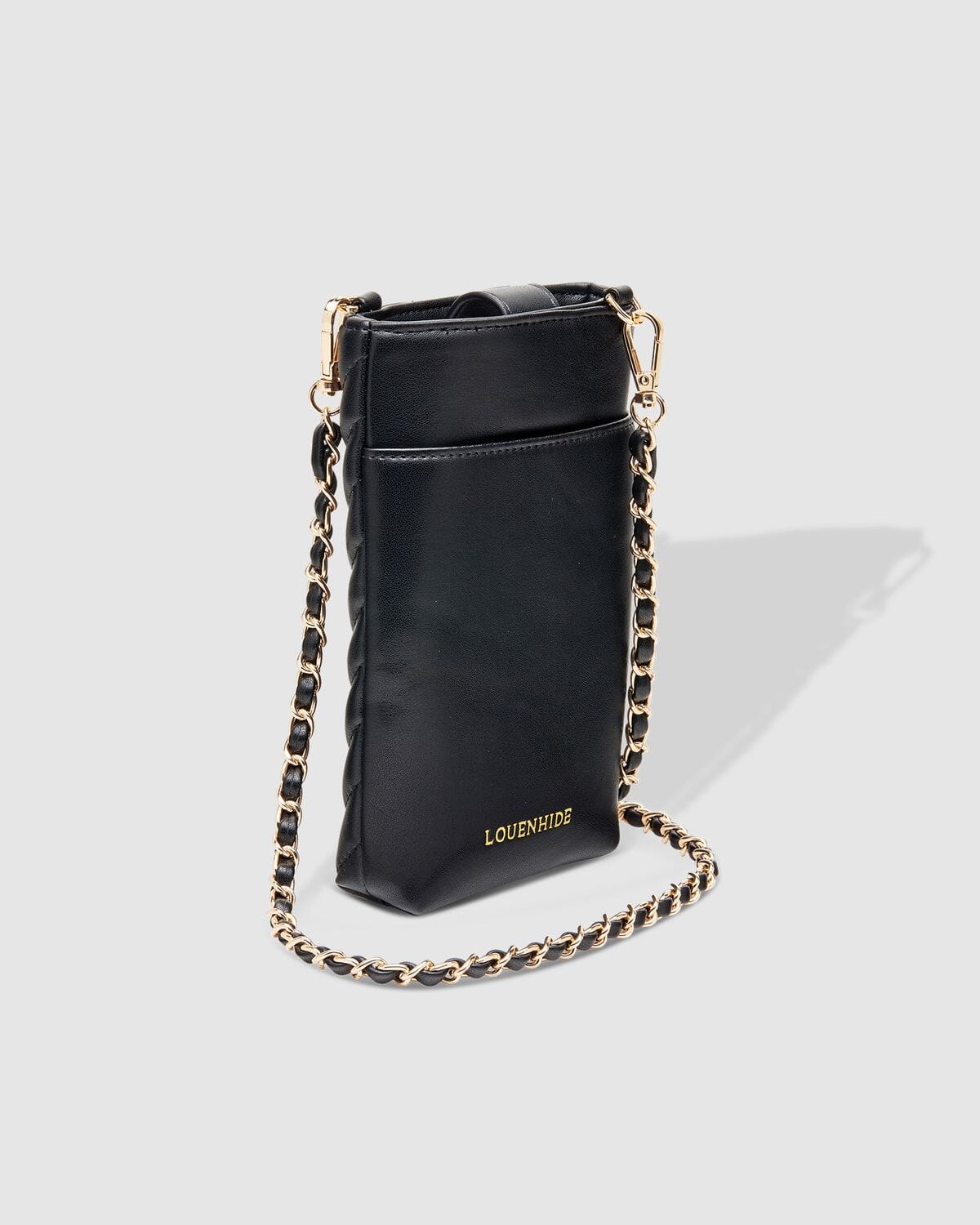 LOUENHIDE Vera Quilted Phone Crossbody Bag - Black HANDBAG - Zabecca Living