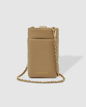 LOUENHIDE Vera Quilted Phone Crossbody Bag - Coffee HANDBAG - Zabecca Living