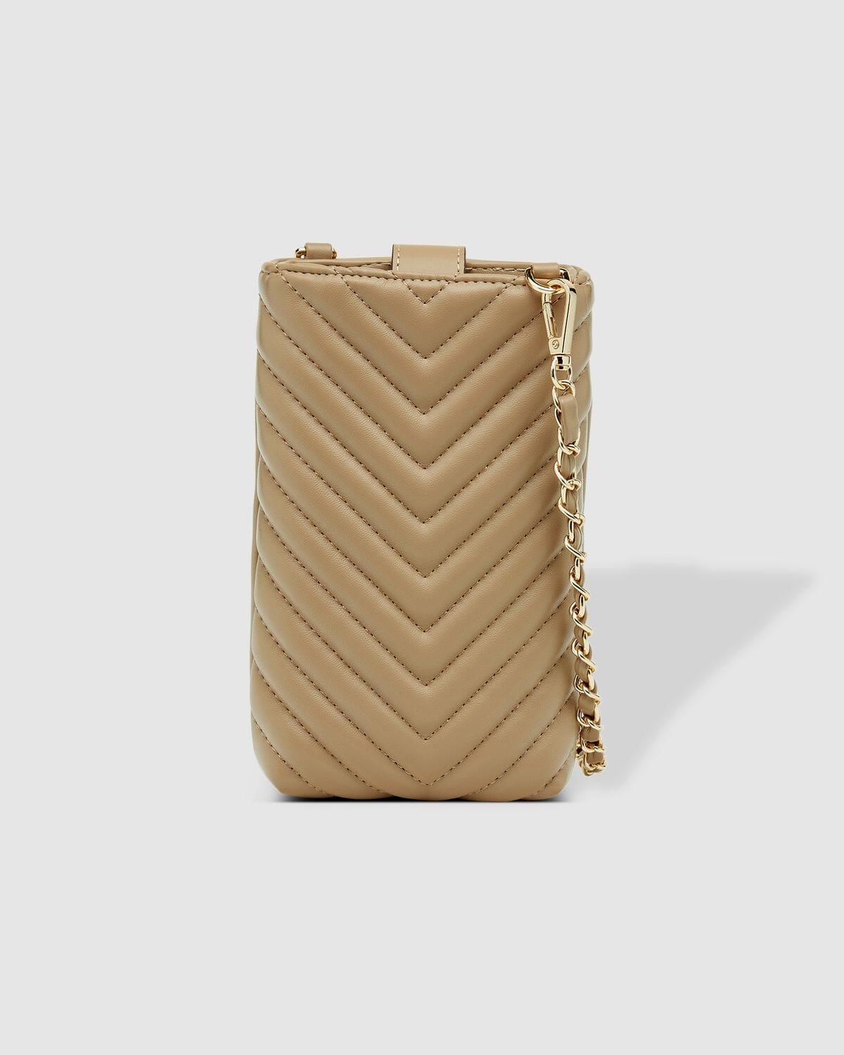 LOUENHIDE Vera Quilted Phone Crossbody Bag - Coffee HANDBAG - Zabecca Living