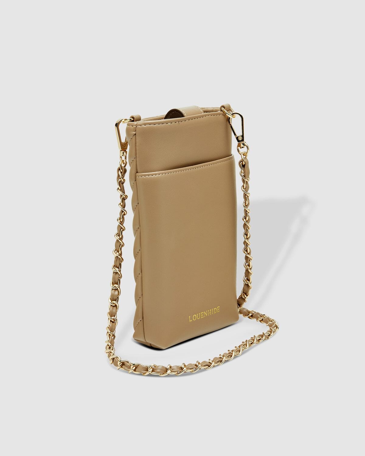 LOUENHIDE Vera Quilted Phone Crossbody Bag - Coffee HANDBAG - Zabecca Living