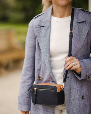 LOUENHIDE Xanthe Crossbody Bag - Navy HANDBAG - Zabecca Living