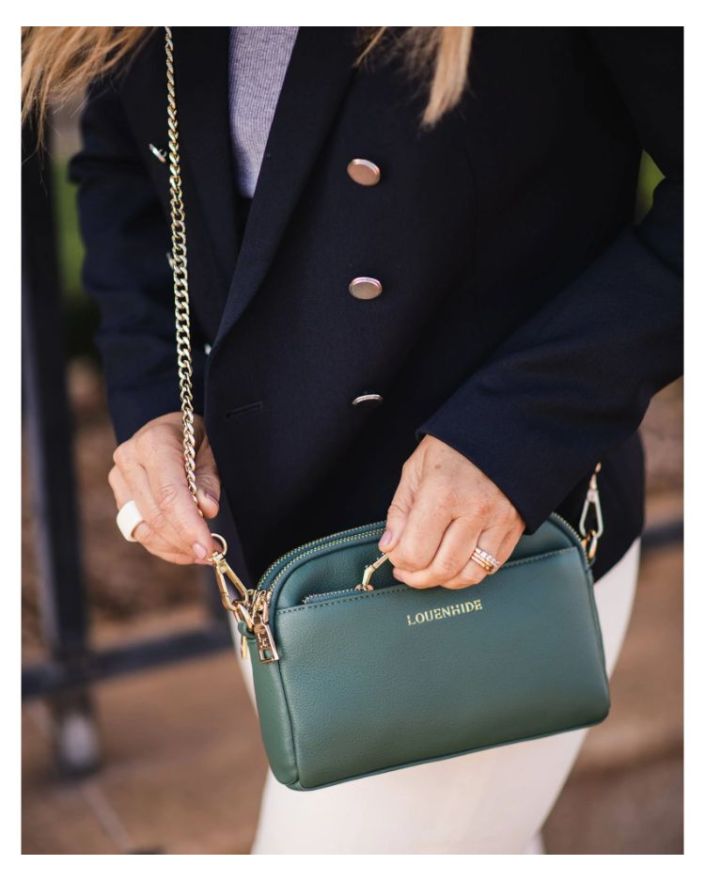 LOUENHIDE Zara Crossbody Bag - Fern Green HANDBAG - Zabecca Living
