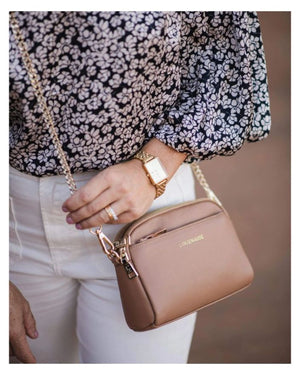 LOUENHIDE Zara Crossbody Bag - Latte HANDBAG - Zabecca Living