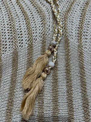 LOVE FROM ITALY Lurex Maxi Dress - Vanilla Gold Dress - Zabecca Living