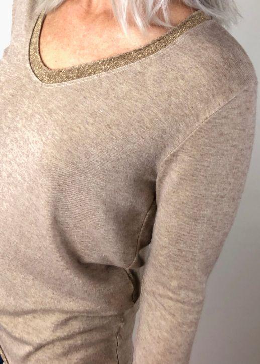 LOVE FROM ITALY Soft Jumper V Neck - Gold Jumpers - Zabecca Living