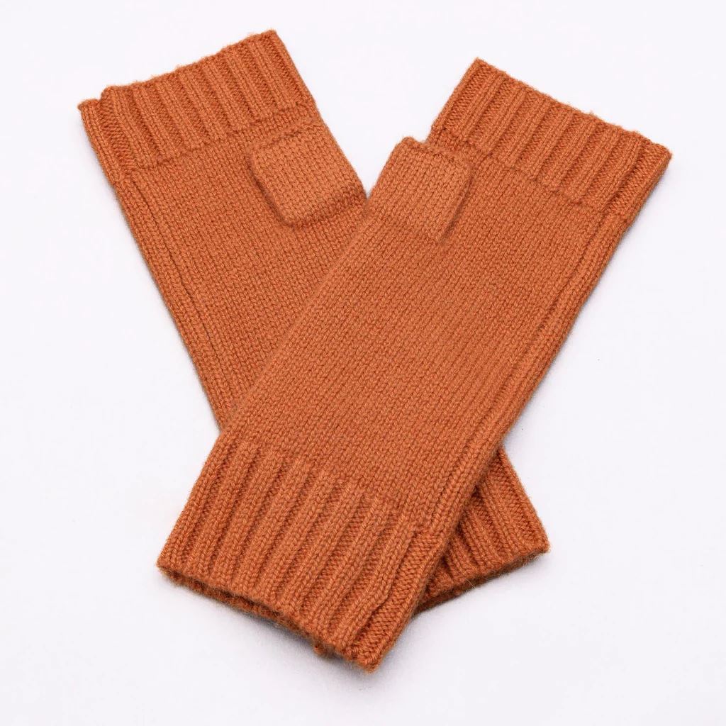 LOVE KATE Gotta Hand it to you Cashmere Fingerless Glove - Treacle GLOVES - Zabecca Living
