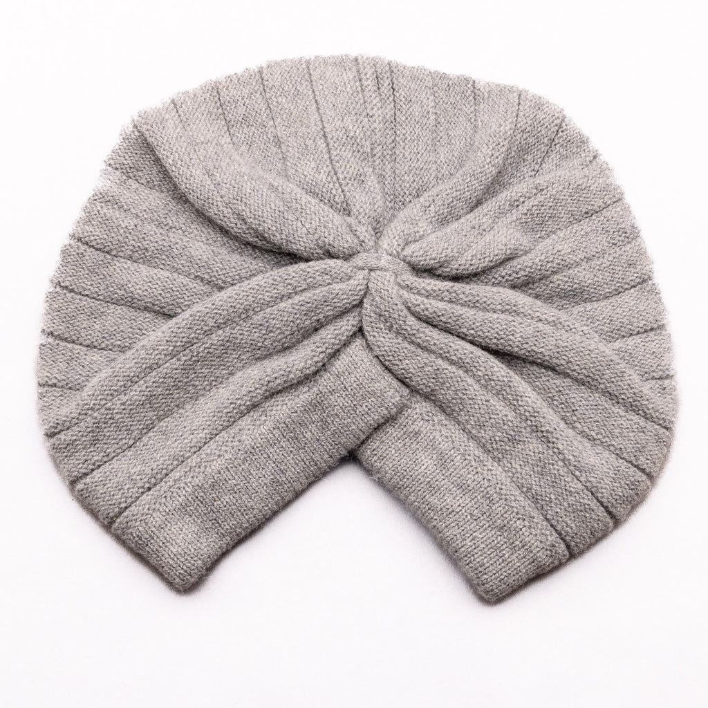 LOVE KATE T'urban Outfitter Merino Jumbo Rib Turban - Dove Grey Beanie - Zabecca Living