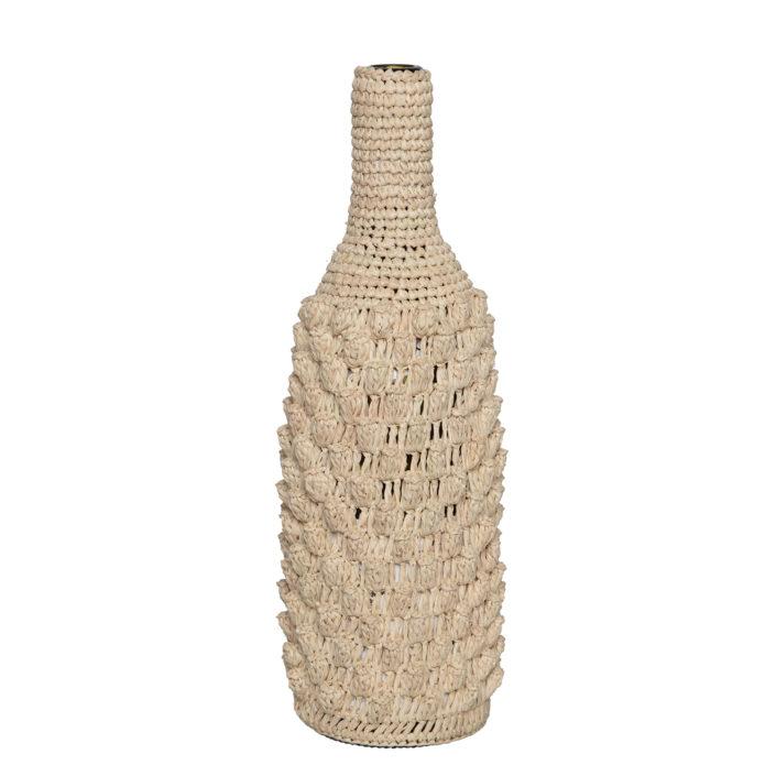 MADE IN MADA Bottle Cover Rosebud Natural bag - Zabecca Living