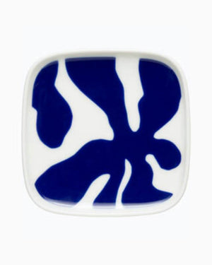 MARIMEKKO Ruudut Plate 2 Pieces - White/Blue Plate - Zabecca Living