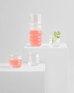 MARIMEKKO Sukat Makkaralla Glass Tumblers 2pc - Clear COFFEE, TEA & DRINKS - Zabecca Living
