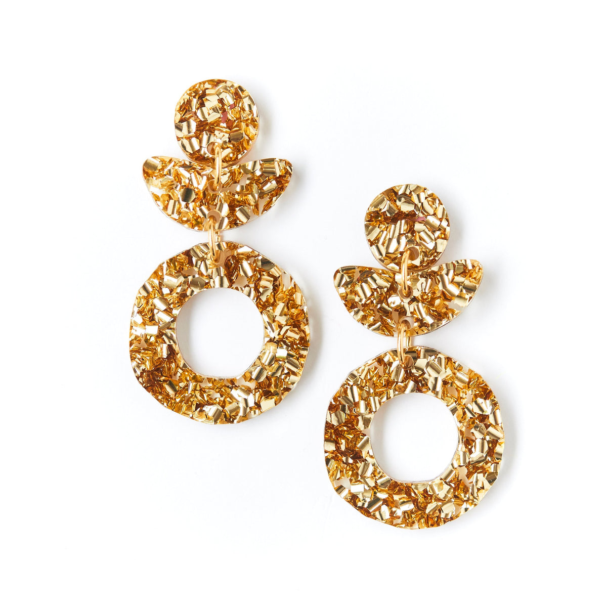 MARTHA JEAN Dune Flower Earrings - Gold Dust Earrings - Zabecca Living