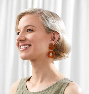 MARTHA JEAN Dune Flower Earrings - Sandstone Earrings - Zabecca Living