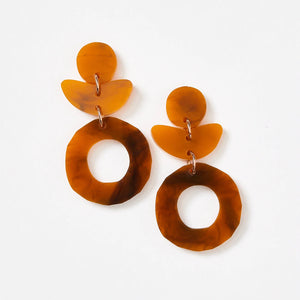 MARTHA JEAN Dune Flower Earrings - Sandstone Earrings - Zabecca Living