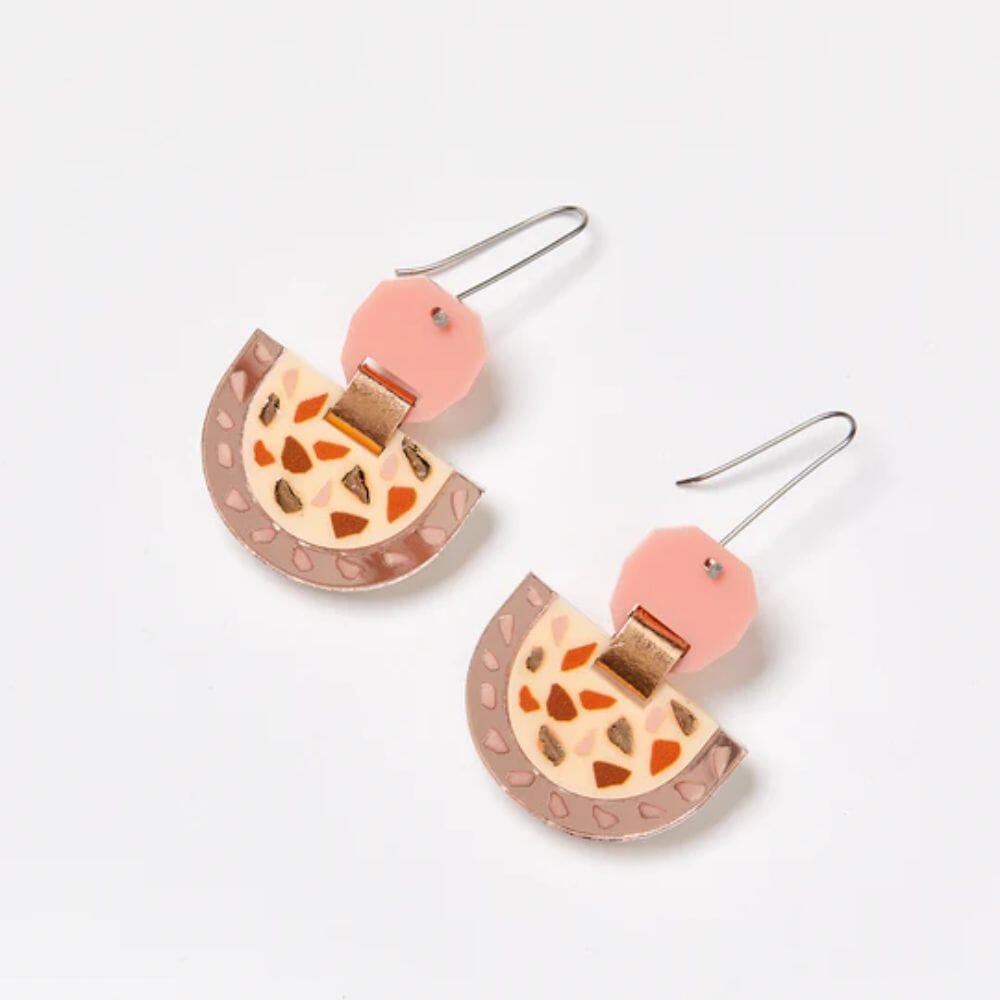 MARTHA JEAN Tulia Earrings - Pink/Shortcake Earrings - Zabecca Living