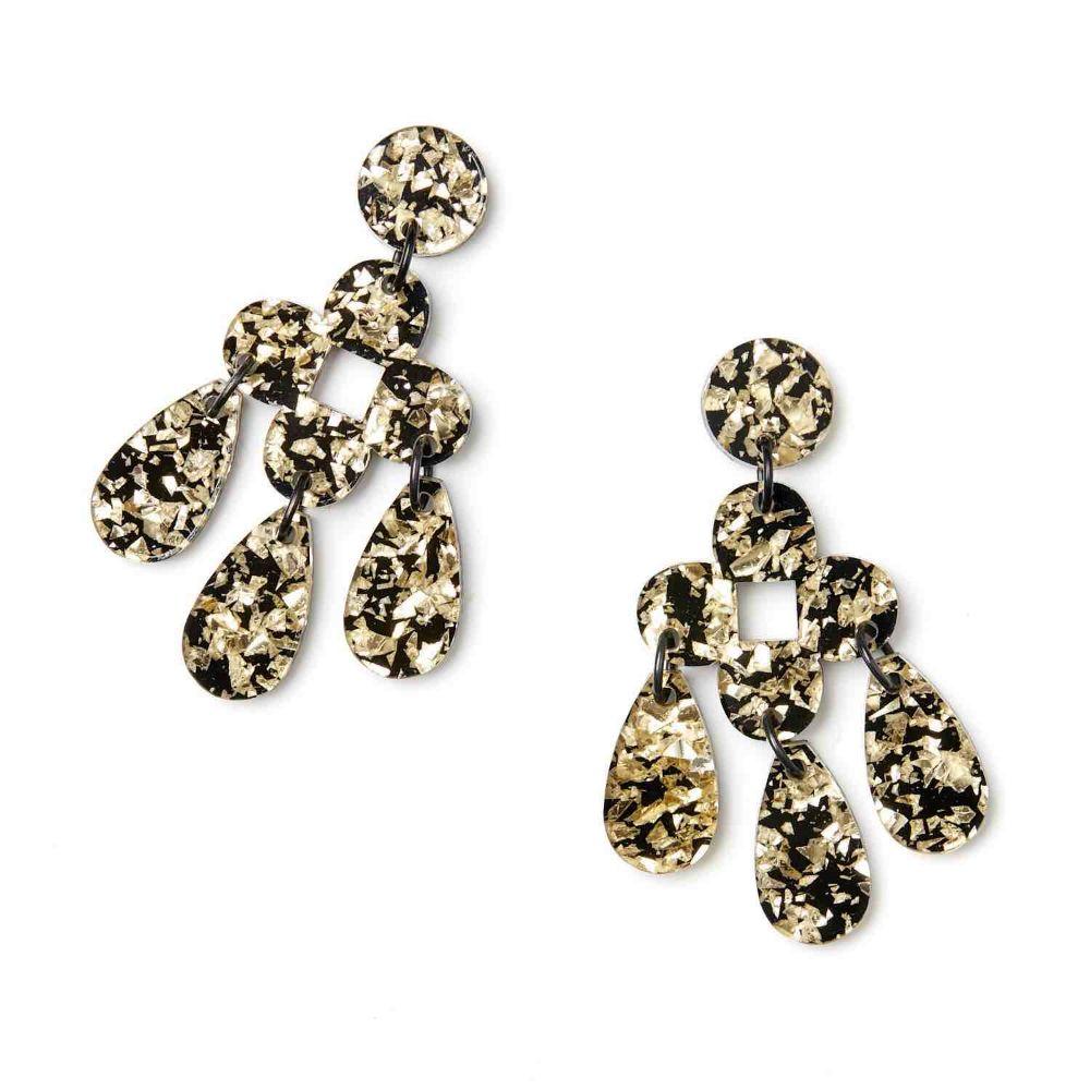 MARTHA JEAN Zara Earrings - Gold Earrings - Zabecca Living