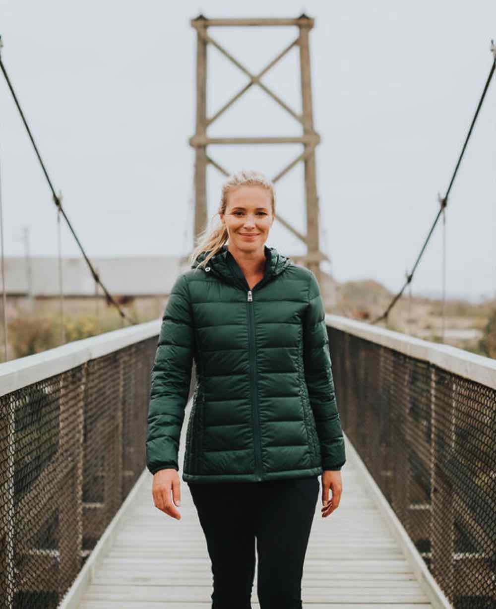 MOKE Lynn Down Jacket - Emerald Jackets + Coats - Zabecca Living