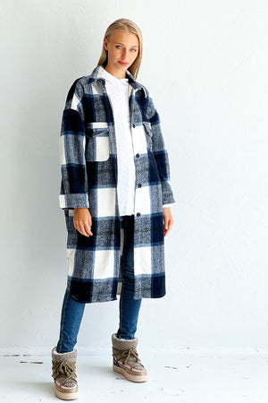 MOSK MELBOURNE Aberdeen Jacket - Oxford Blue Jackets + Coats - Zabecca Living