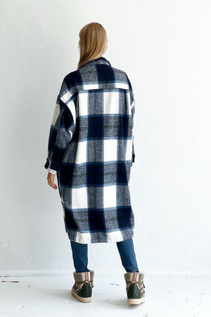 MOSK MELBOURNE Aberdeen Jacket - Oxford Blue Jackets + Coats - Zabecca Living