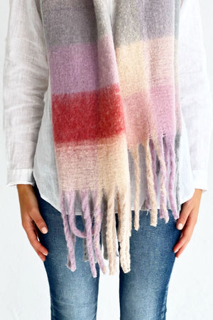 MOSK MELBOURNE Scarf - Foxglove Pink scarf - Zabecca Living