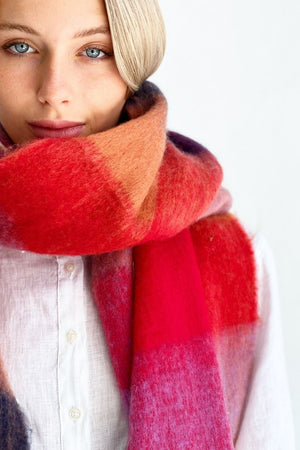 MOSK MELBOURNE Scarf - Royal Stewart scarf - Zabecca Living