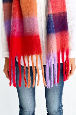 MOSK MELBOURNE Scarf - Royal Stewart scarf - Zabecca Living