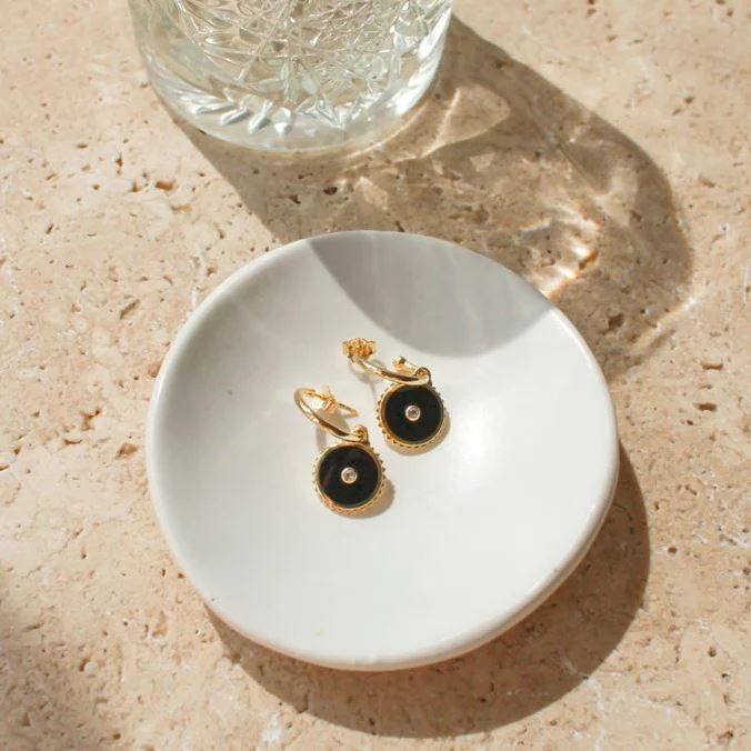 MURKANI Halcyon Equilibrium Earrings - 18KT Gold Plate Earrings - Zabecca Living