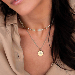 MURKANI Halcyon Pendant Necklace - 18KT Gold Plate Necklace - Zabecca Living
