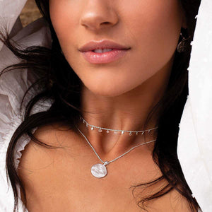 MURKANI Halcyon Pendant Necklace - Sterling Silver Necklace - Zabecca Living
