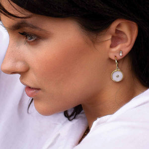 MURKANI Halcyon Shield Earrings - 18KT Gold Plate Earrings - Zabecca Living