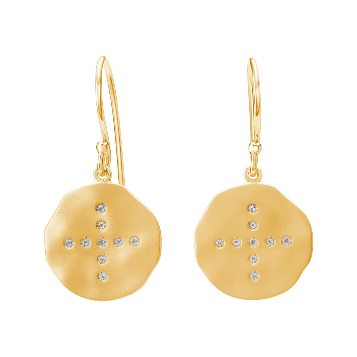 MURKANI Halcyon Small Earrings - 18KT Gold Plate Earrings - Zabecca Living
