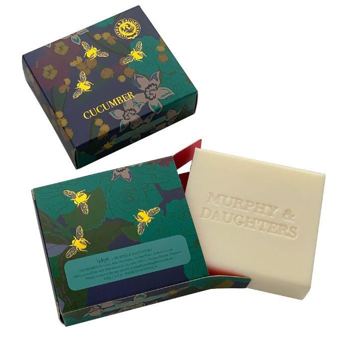 MURPHY & DAUGHTERS Rectangular Boxed Soap - Cucumber SOAP - Zabecca Living