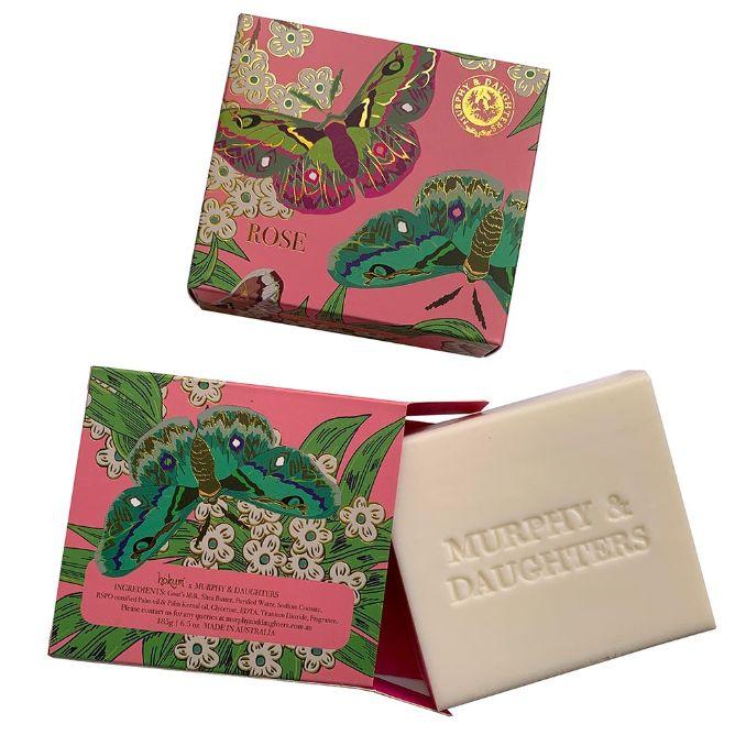 MURPHY & DAUGHTERS Rectangular Boxed Soap - Rose SOAP - Zabecca Living