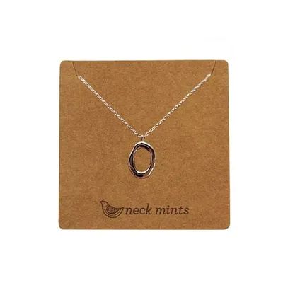 NECK MINT Organic Open Oval Necklace necklace - Zabecca Living