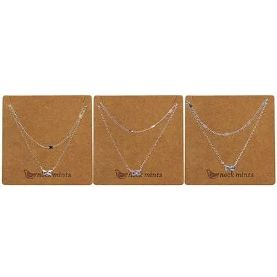 NECK MINT Rectangular CZ Multi Necklace necklace - Zabecca Living