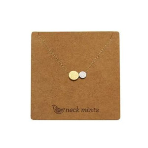 NECK MINTS 2 Tone Circle Necklace necklace - Zabecca Living