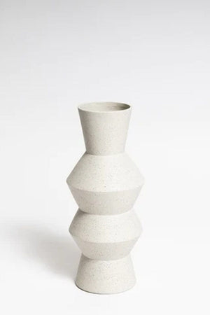 NED COLLECTIONS Divoc Vase Medium - White VASE - Zabecca Living