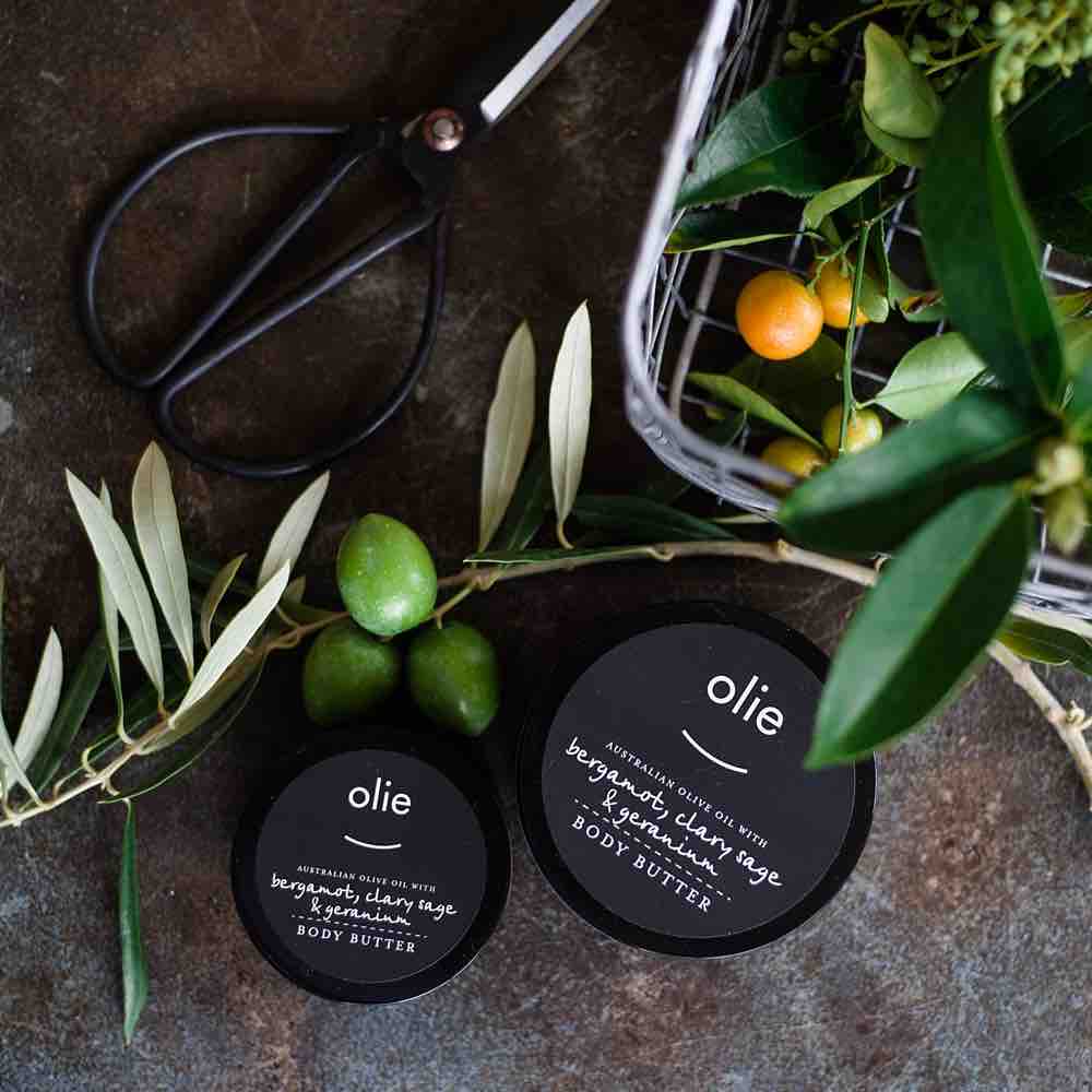OLIEVE & OLIE Body Butter - Bergamot, Clary Sage & Geranium - 250gm BODY CREAM - Zabecca Living