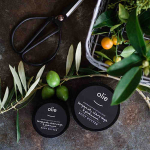 OLIEVE & OLIE Body Butter - Bergamot, Clary Sage & Geranium - 250gm BODY CREAM - Zabecca Living