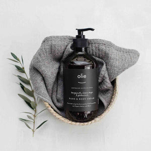 OLIEVE & OLIE Hand and Body Cream - 500ml BODY CREAM BERGAMOT, CLARY SAGE & GERANIUM - Zabecca Living