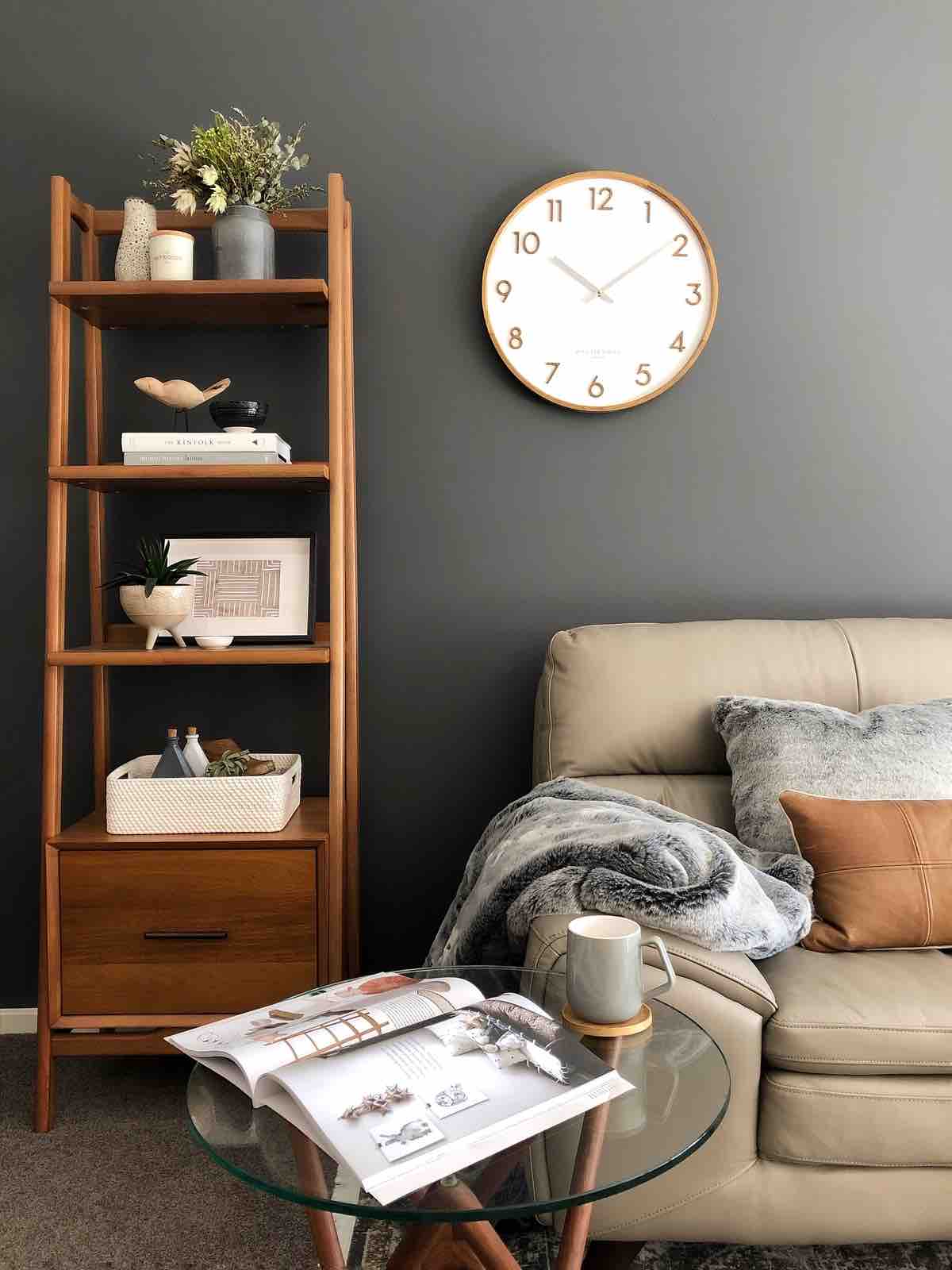 ONE SIX EIGHT LONDON Scarlett Silent Wall Clock 35cm - White CLOCK - Zabecca Living