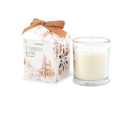 PADDWAX Votive Glass 7oz Candle - Cypress and Fir CANDLE - Zabecca Living