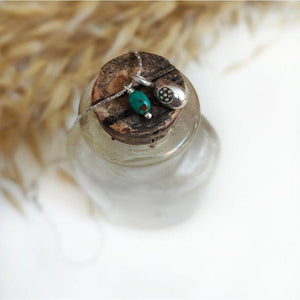 PAIRD Daisy Droplet & Turquoise Necklace Necklace - Zabecca Living