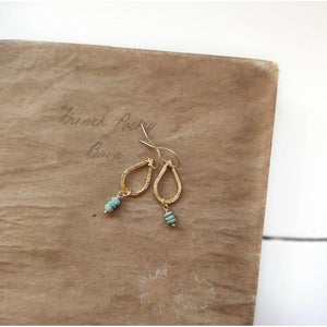 PAIRD Dusted Turquoise Drops Earrings - Zabecca Living