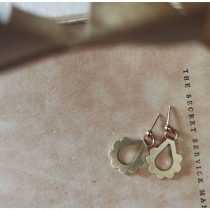 PAIRD Fringed Floral Studs Earrings - Zabecca Living