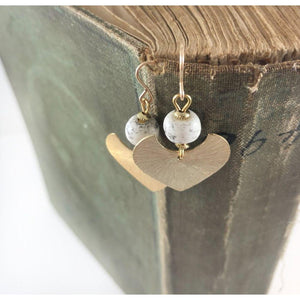 PAIRD Gold Venetian Heart Earrings Earrings - Zabecca Living