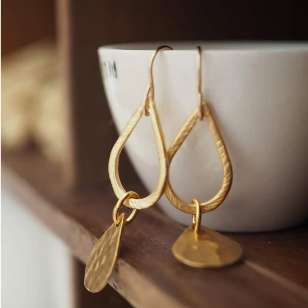 PAIRD Luxe Droplets Standard Earwire Earrings - Gold Earrings - Zabecca Living